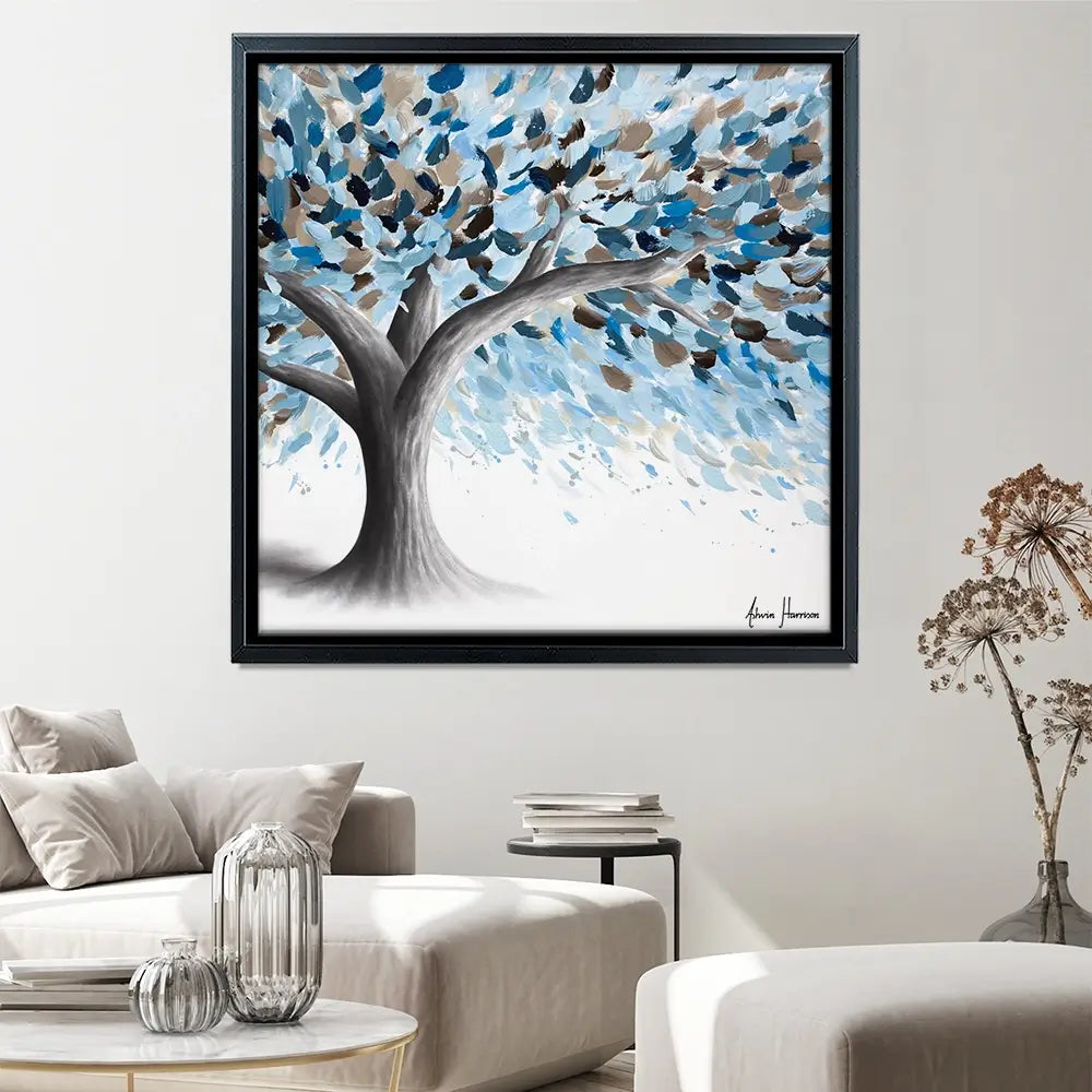 Leafy Lake Tree Square Canvas Print Leafy Lake Tree Square Canvas Print wall art product Ashvin Harrison