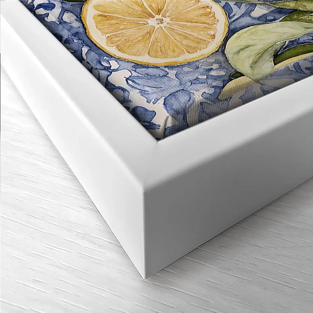 Lemon Citrus Trio Canvas Print Lemon Citrus Trio Canvas Print wall art product IAmHomeStudio