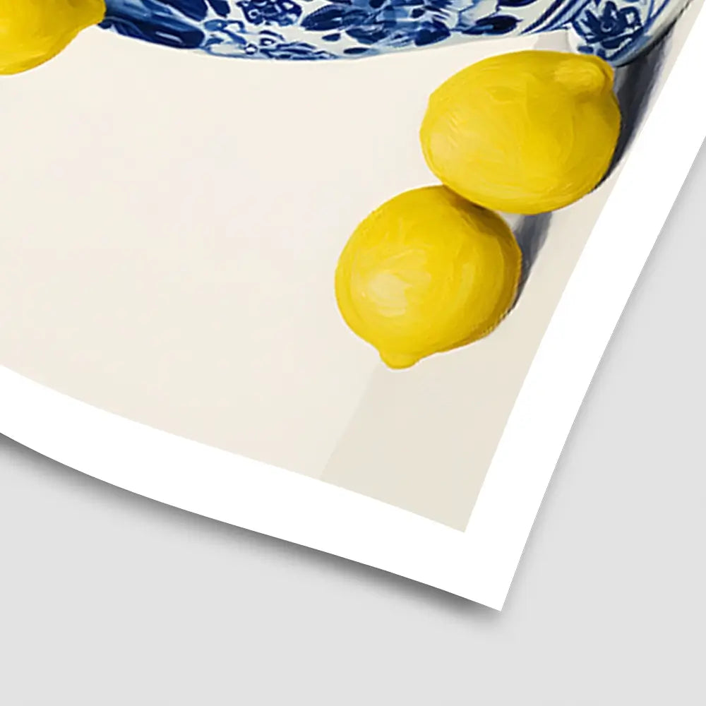 Lemon Vase Art Print Lemon Vase Art Print wall art product IAmHomeStudio