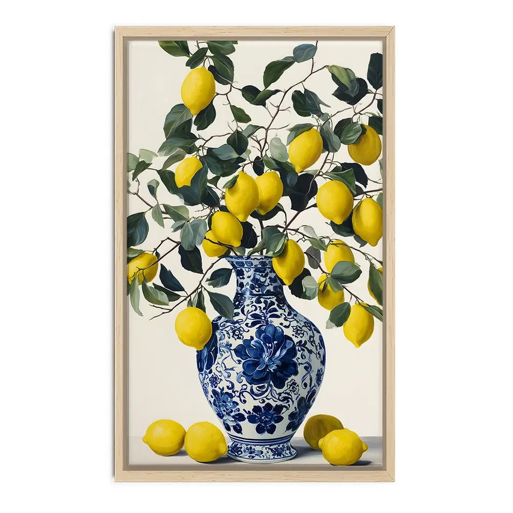 Lemon Vase Canvas Print Lemon Vase Canvas Print wall art product IAmHomeStudio