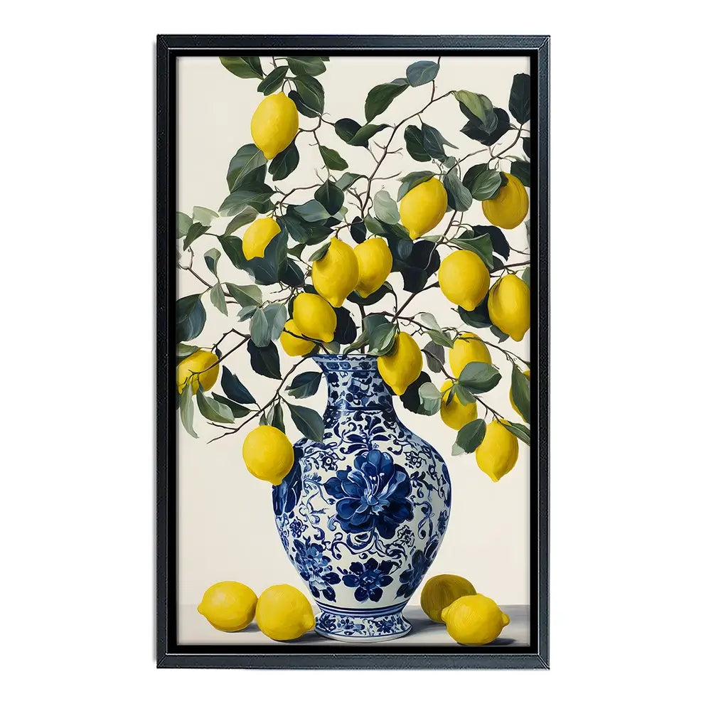 Lemon Vase Canvas Print Lemon Vase Canvas Print wall art product IAmHomeStudio