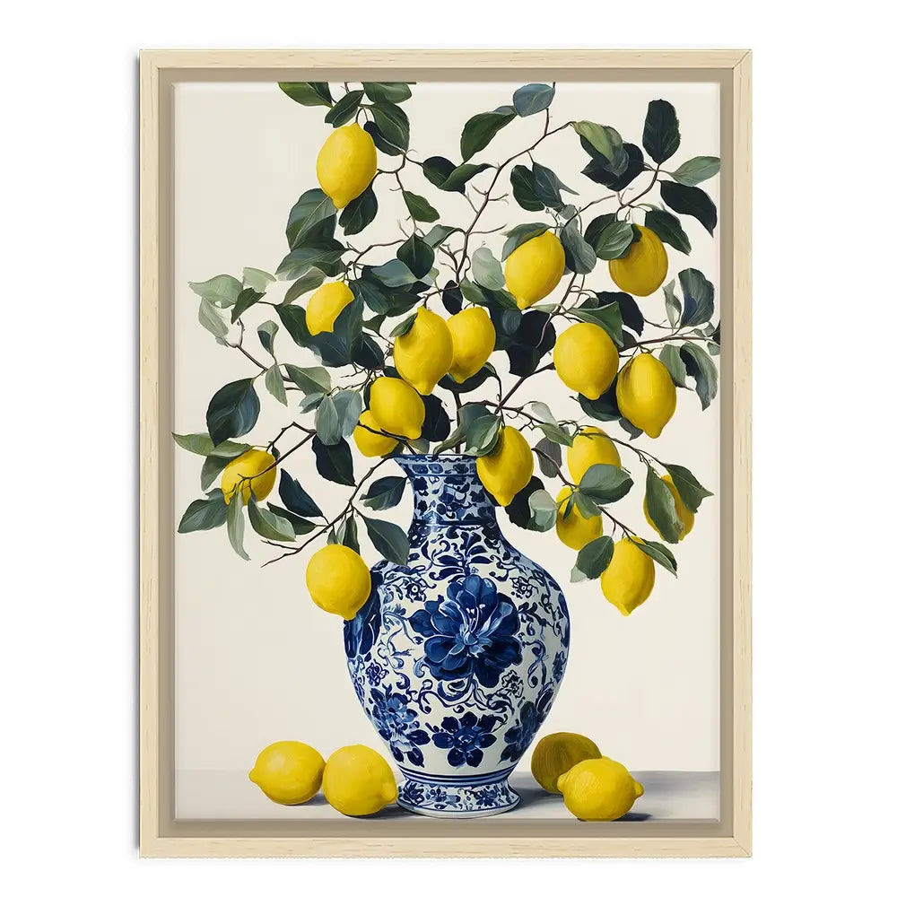 Lemon Vase Canvas Print Lemon Vase Canvas Print wall art product IAmHomeStudio