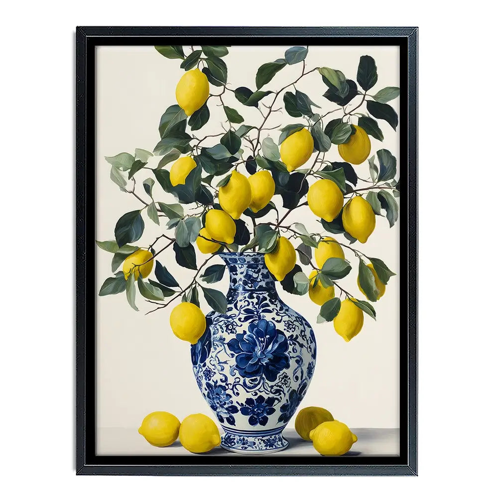 Lemon Vase Canvas Print Lemon Vase Canvas Print wall art product IAmHomeStudio
