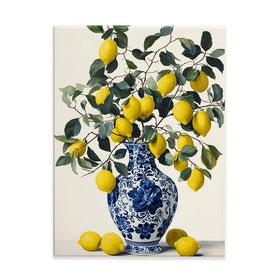 Lemon Vase Canvas Print Lemon Vase Canvas Print wall art product IAmHomeStudio