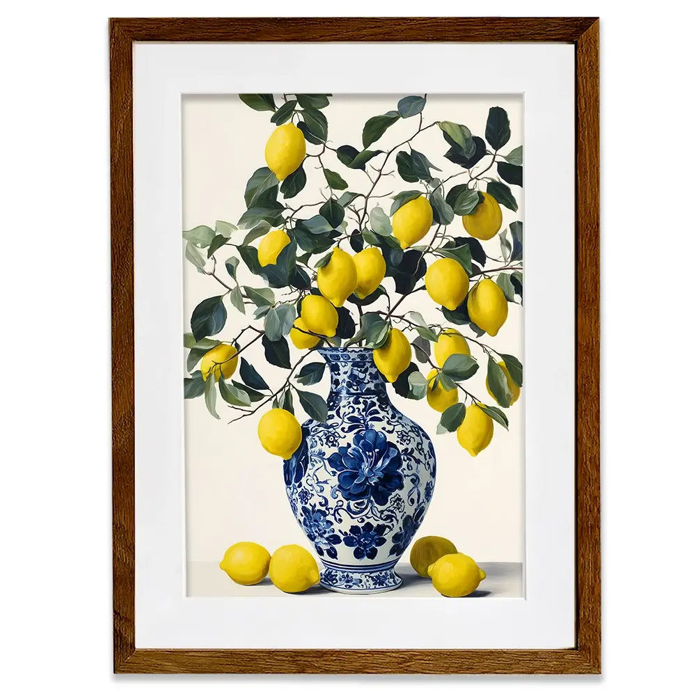 Lemon Vase Framed Art Print Lemon Vase Framed Art Print wall art product IAmHomeStudio