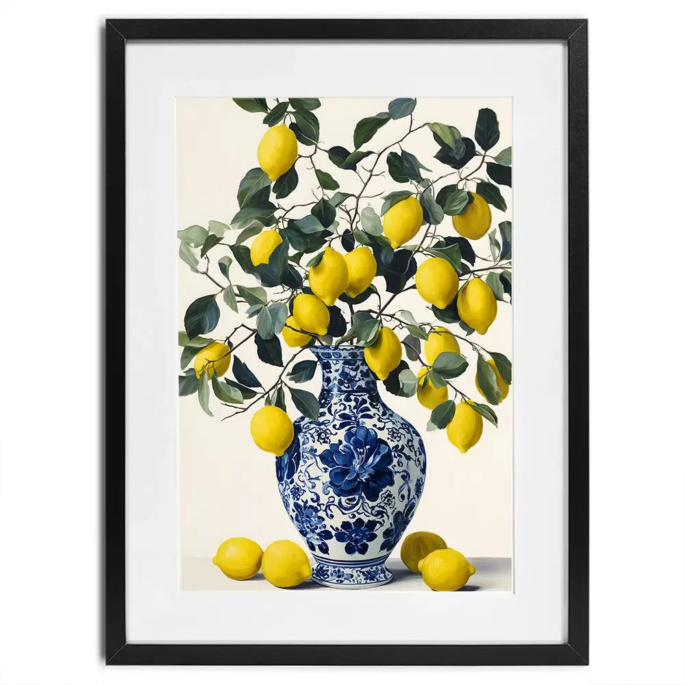 Lemon Vase Framed Art Print Lemon Vase Framed Art Print wall art product IAmHomeStudio