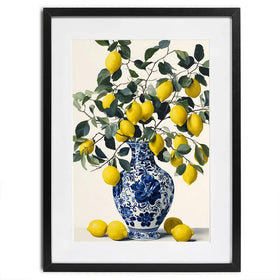Lemon Vase Framed Art Print Lemon Vase Framed Art Print wall art product IAmHomeStudio
