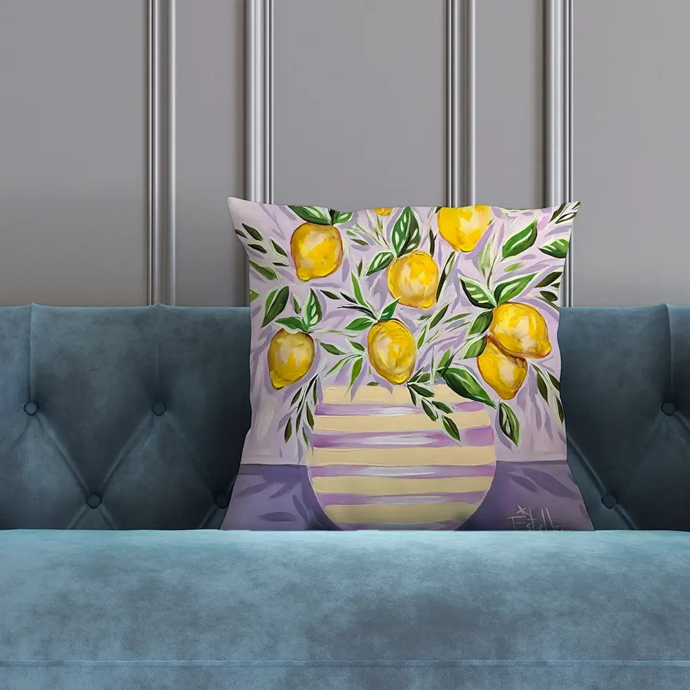Lemon Zest Cushion Lemon Zest Cushion wall art product Estelle Grengs - Independent