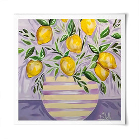Lemon Zest Square Art Print Lemon Zest Square Art Print wall art product Estelle Grengs - Independent