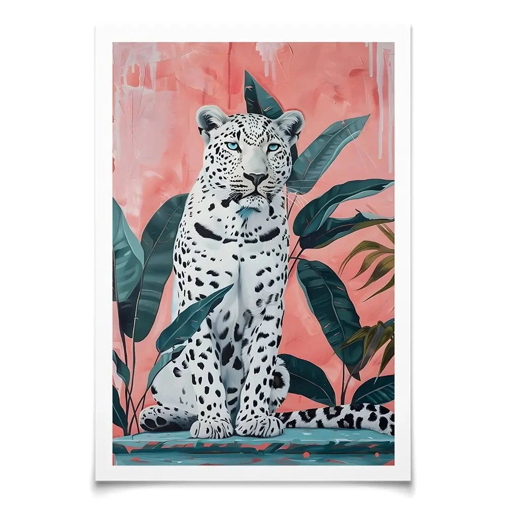 Leopard And The Leaves Art Print Leopard And The Leaves Art Print wall art product Art Print Shop