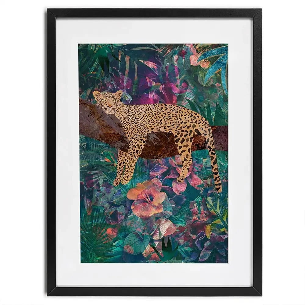 Leopard In The Jungle Framed Art Print Leopard In The Jungle Framed Art Print wall art product Sarah Manovski