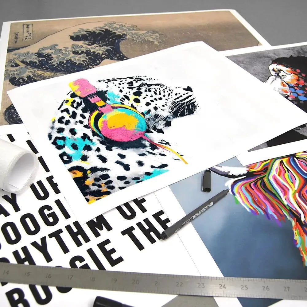 Leopard On Air Art Print Leopard On Air Art Print wall art product Svetlana Aleynikova