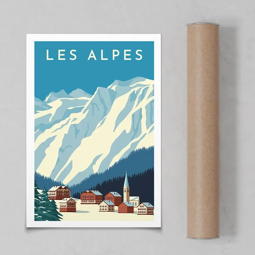 Les Alpes Art Print Les Alpes Art Print wall art product Rinat Khairitdinov / Shutterstock