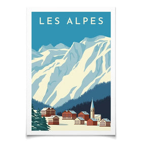 Les Alpes Art Print Les Alpes Art Print wall art product Rinat Khairitdinov / Shutterstock