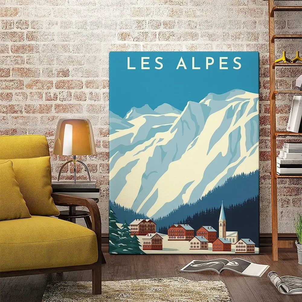 Les Alpes Canvas Print Les Alpes Canvas Print wall art product Rinat Khairitdinov / Shutterstock