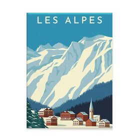 Les Alpes Canvas Print Les Alpes Canvas Print wall art product Rinat Khairitdinov / Shutterstock