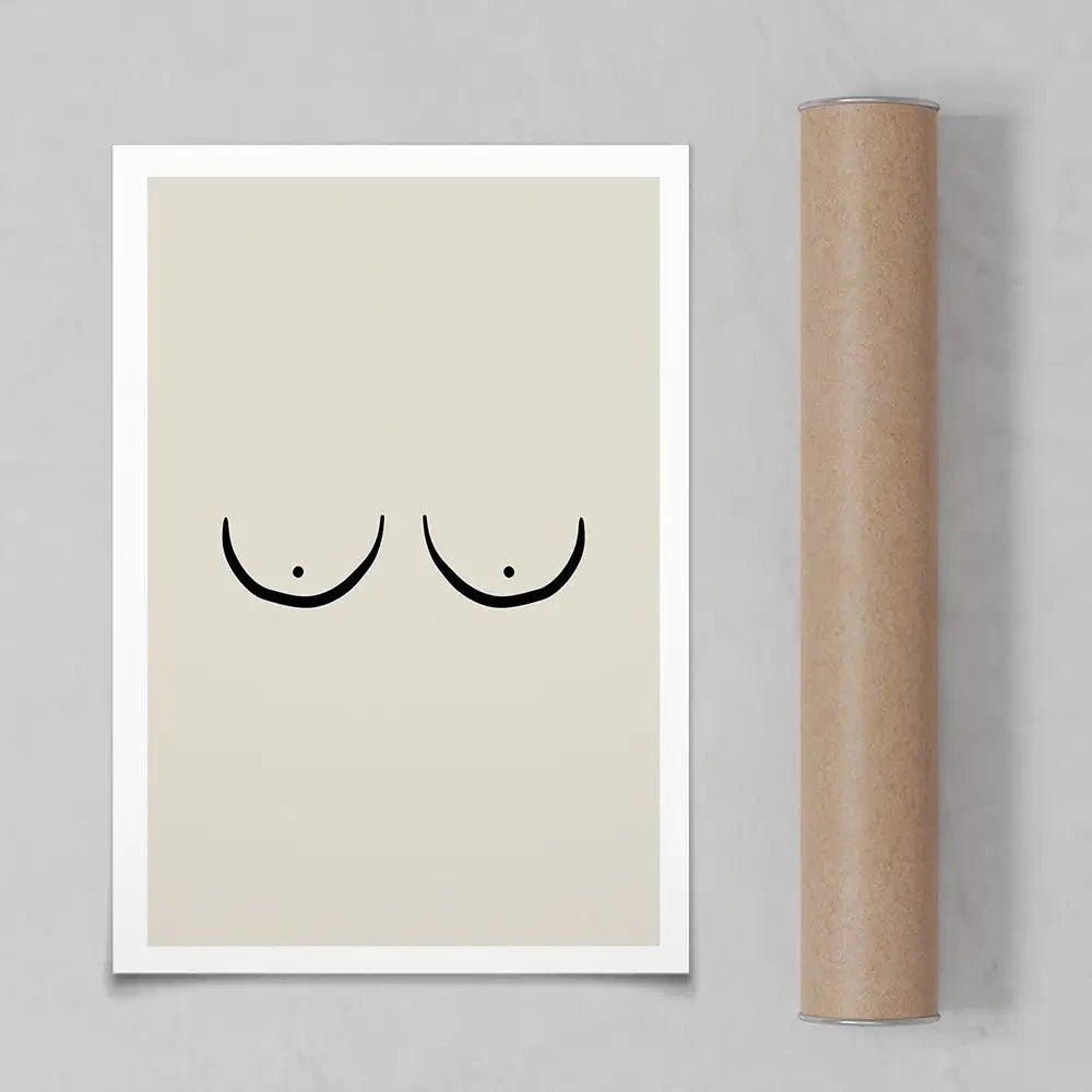 Les Boobs Art Print Les Boobs Art Print wall art product Treechild