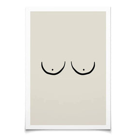 Les Boobs Art Print Les Boobs Art Print wall art product Treechild