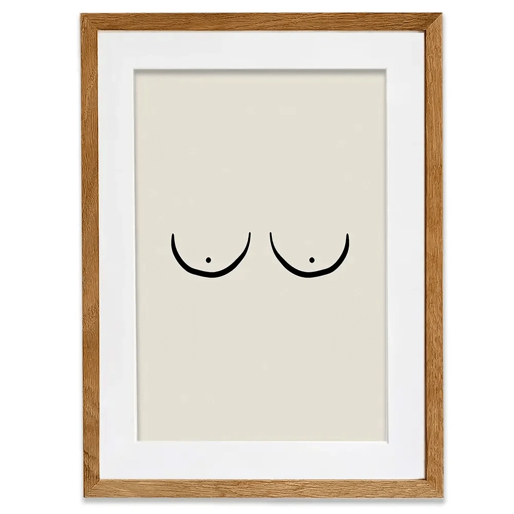 Les Boobs Framed Art Print Les Boobs Framed Art Print wall art product Treechild