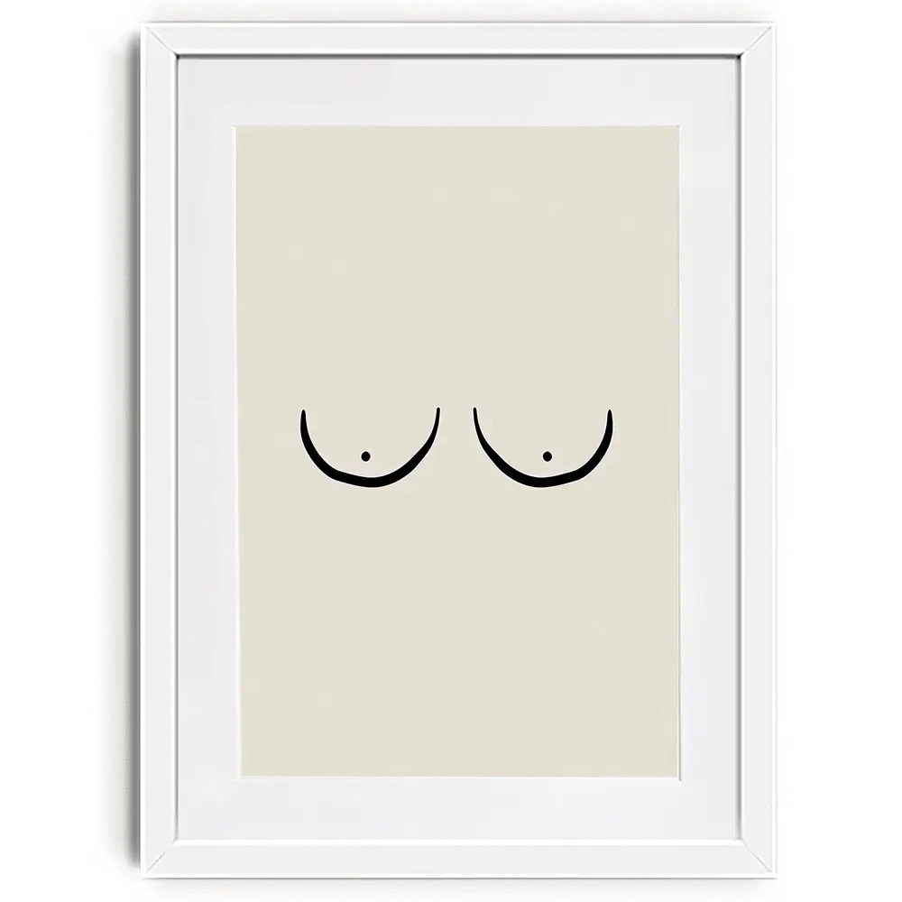 Les Boobs Framed Art Print Les Boobs Framed Art Print wall art product Treechild