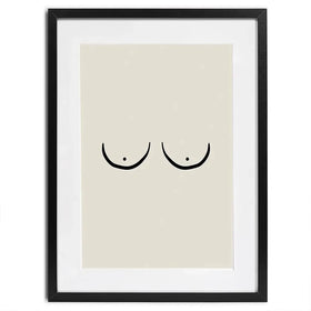 Les Boobs Framed Art Print Les Boobs Framed Art Print wall art product Treechild