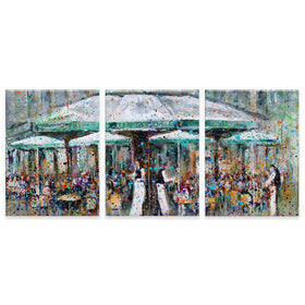 Les Deux Magots Trio Canvas Print Les Deux Magots Trio Canvas Print wall art product Studio Paint-Ing