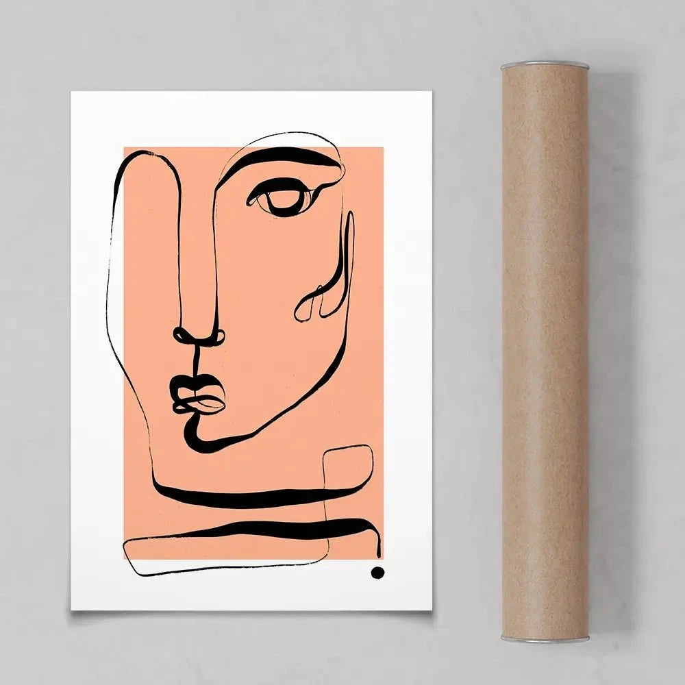 Les Visage Peach Art Print Les Visage Peach Art Print wall art product Treechild