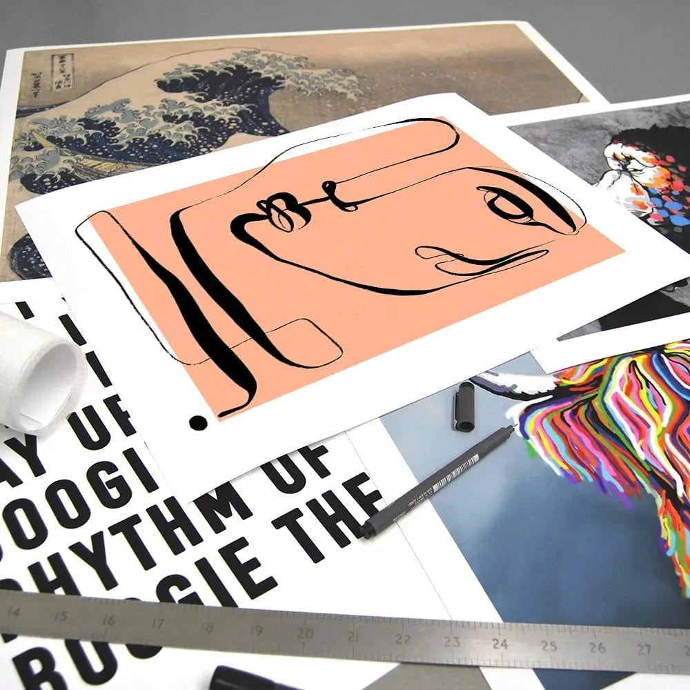 Les Visage Peach Art Print Les Visage Peach Art Print wall art product Treechild