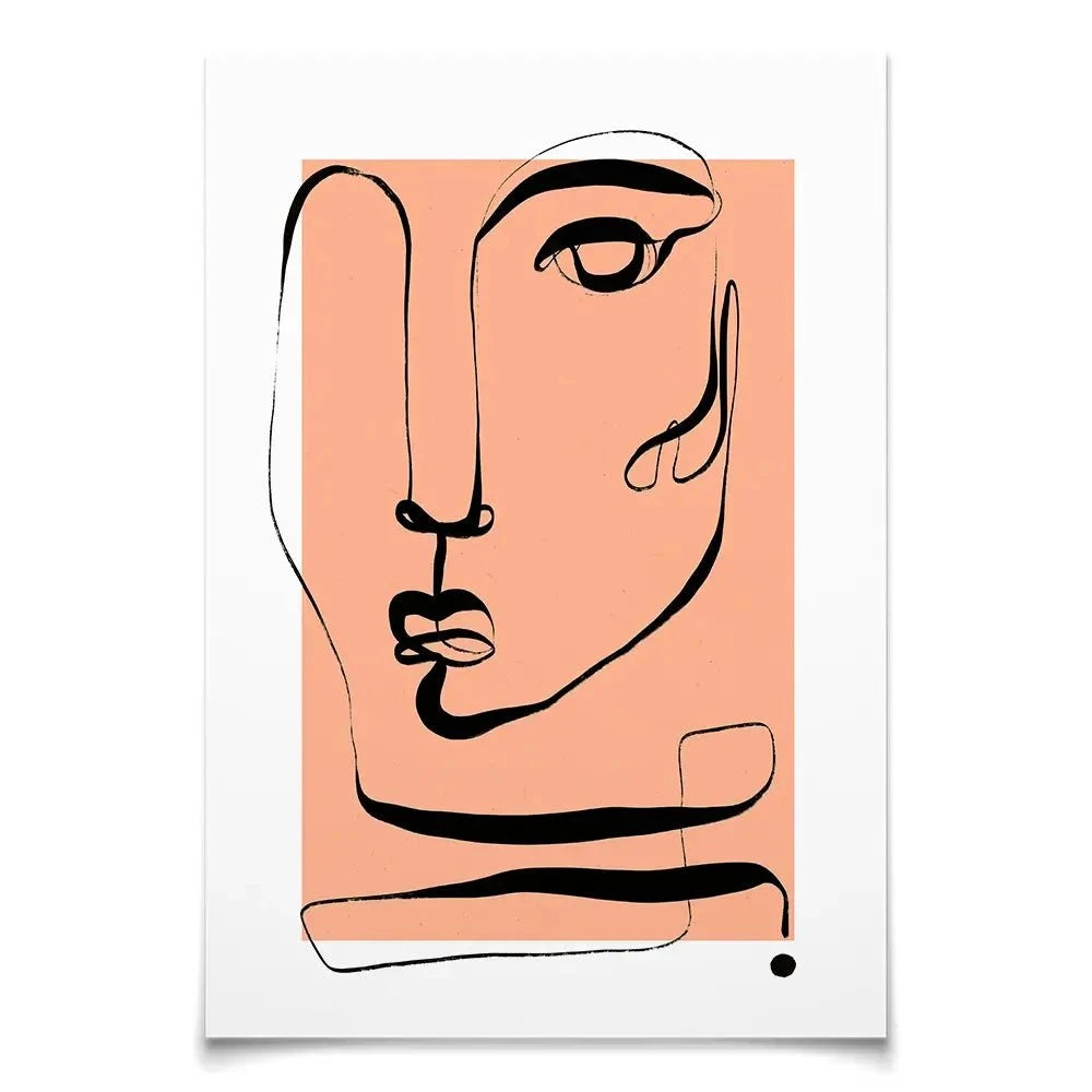 Les Visage Peach Art Print Les Visage Peach Art Print wall art product Treechild