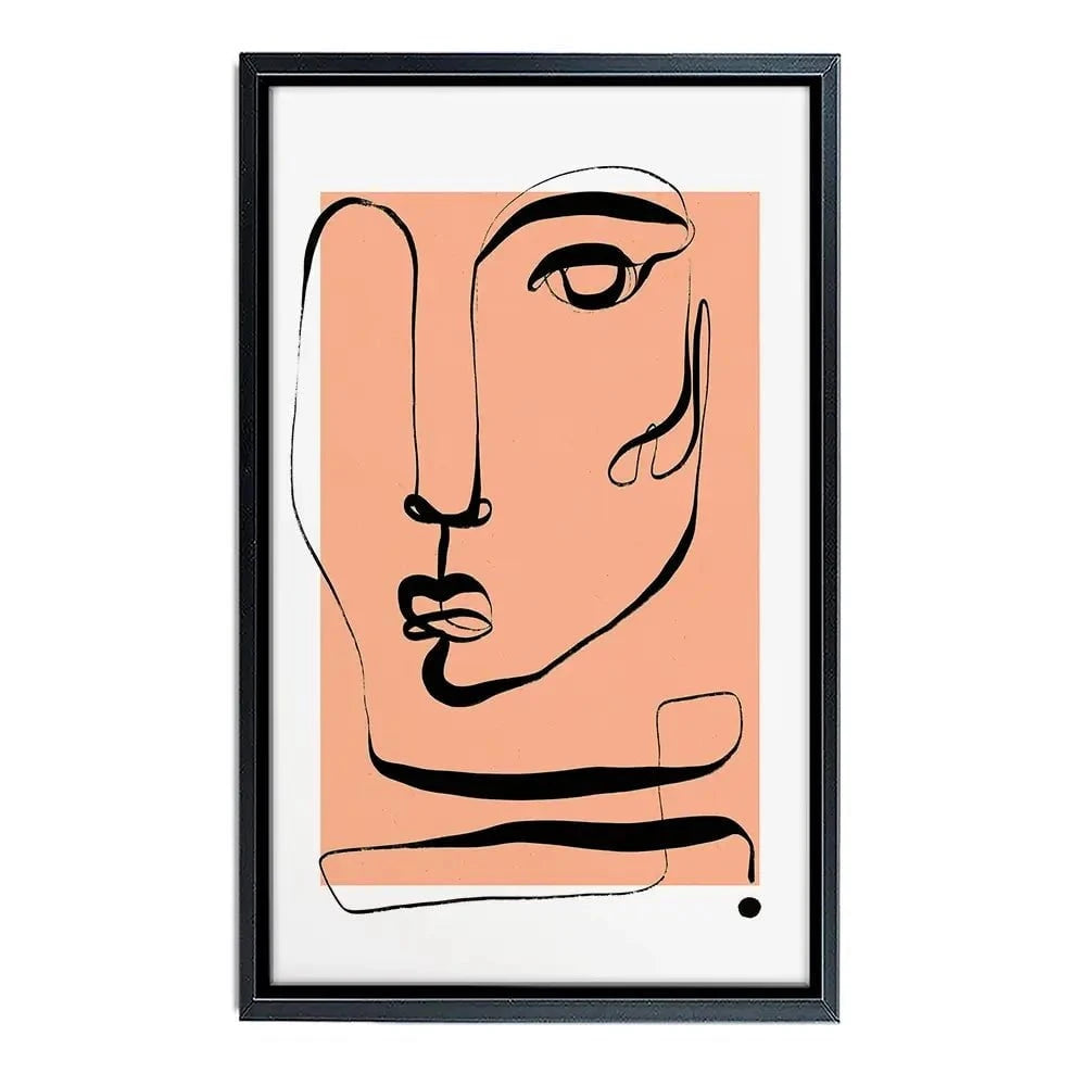 Les Visage Peach Canvas Print Les Visage Peach Canvas Print wall art product Treechild
