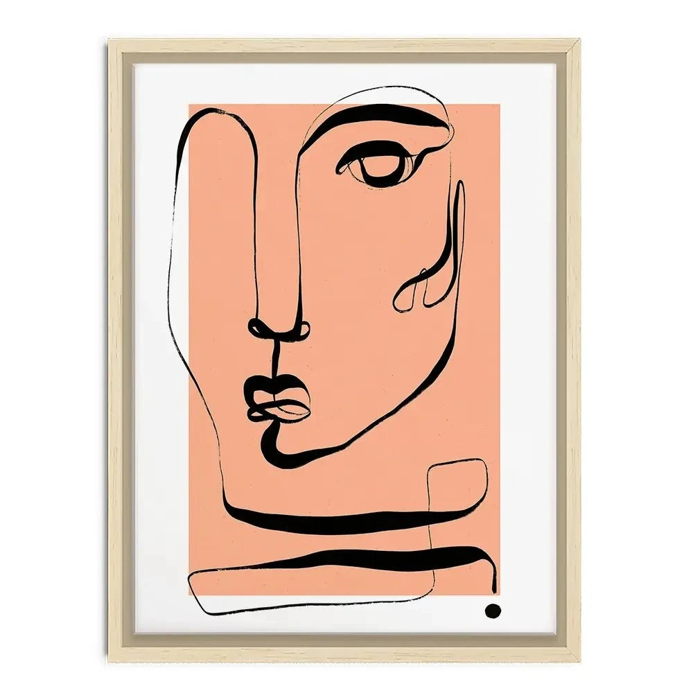 Les Visage Peach Canvas Print Les Visage Peach Canvas Print wall art product Treechild
