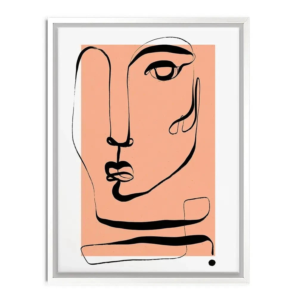 Les Visage Peach Canvas Print Les Visage Peach Canvas Print wall art product Treechild