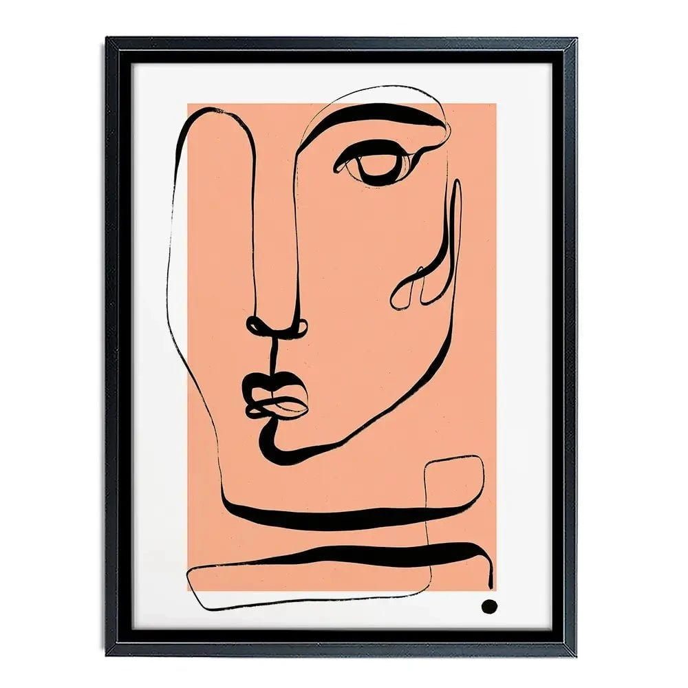 Les Visage Peach Canvas Print Les Visage Peach Canvas Print wall art product Treechild