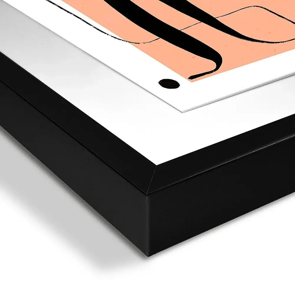 Les Visage Peach Framed Art Print Les Visage Peach Framed Art Print wall art product Treechild