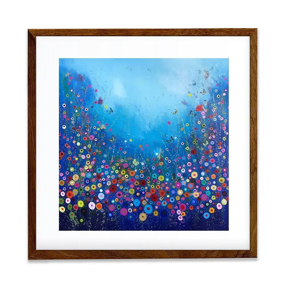 Let Me Love You Blue Framed Art Print Let Me Love You Blue Framed Art Print wall art product Laure Bury