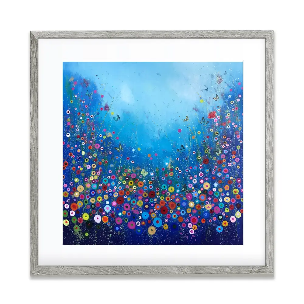 Let Me Love You Blue Framed Art Print Let Me Love You Blue Framed Art Print wall art product Laure Bury