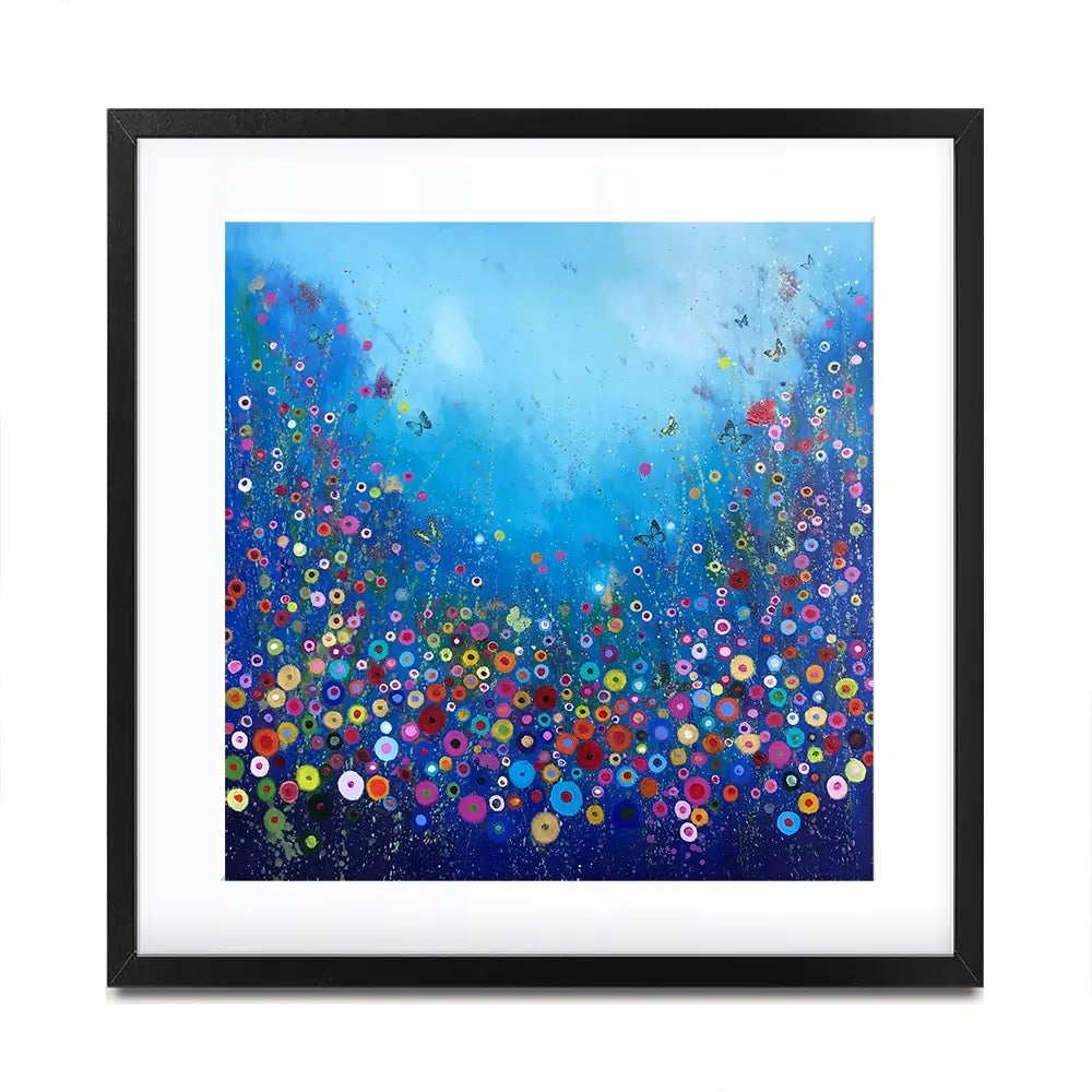Let Me Love You Blue Framed Art Print Let Me Love You Blue Framed Art Print wall art product Laure Bury