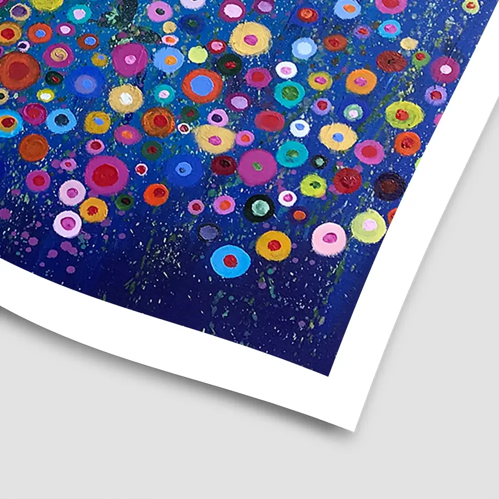 Let Me Love You Blue Square Art Print Let Me Love You Blue Square Art Print wall art product Laure Bury