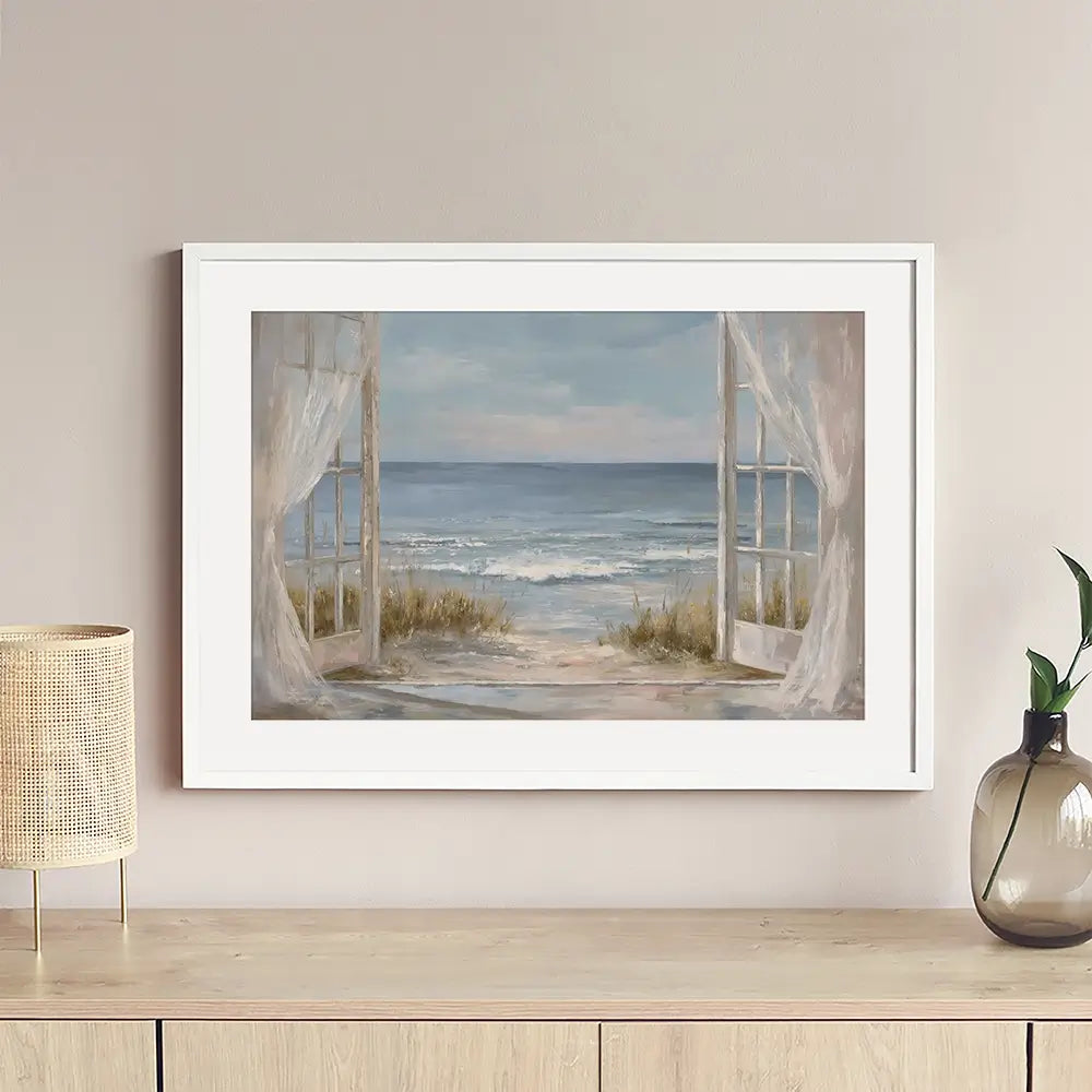 Lets Go To The Beach Framed Art Print Lets Go To The Beach Framed Art Print wall art product Petal Prints Design - Independent