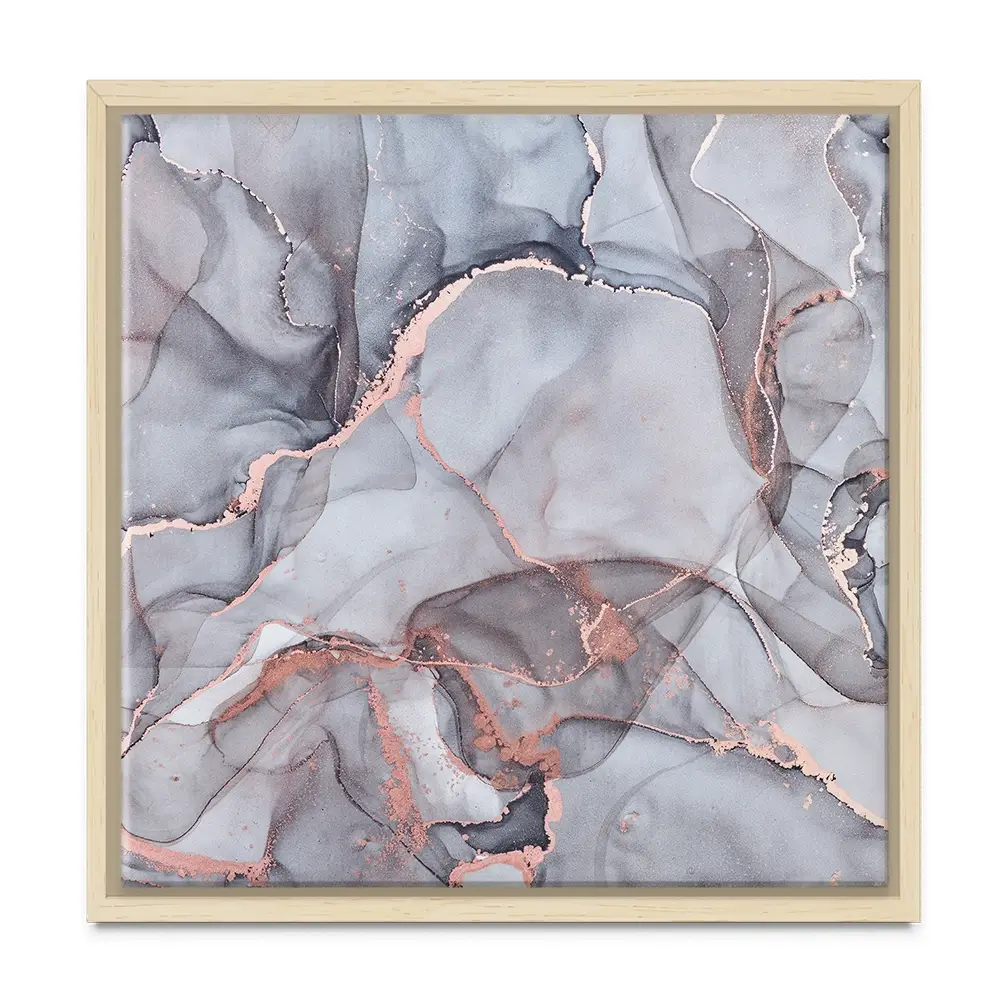 Light Grey Marble Square Canvas Print Light Grey Marble Square Canvas Print wall art product Art Print Shop