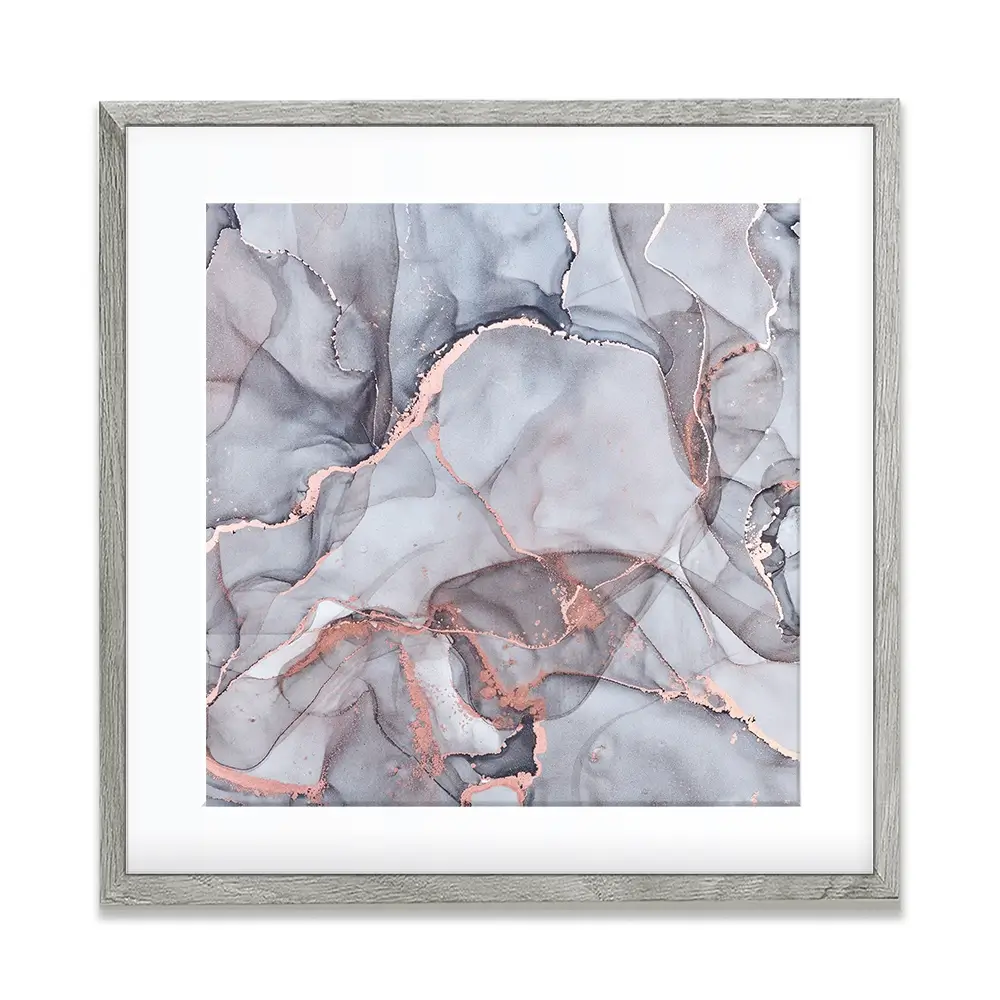 Light Grey Marble Square Framed Art Print Light Grey Marble Square Framed Art Print wall art product Art Print Shop