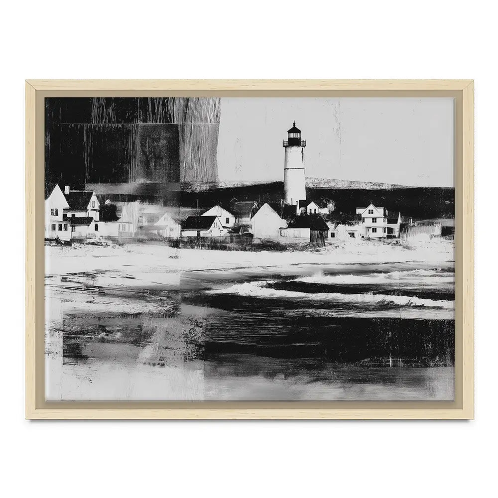 Lighthouse By The Ocean Canvas Print Lighthouse By The Ocean Canvas Print wall art product Chromatic Storm Studio