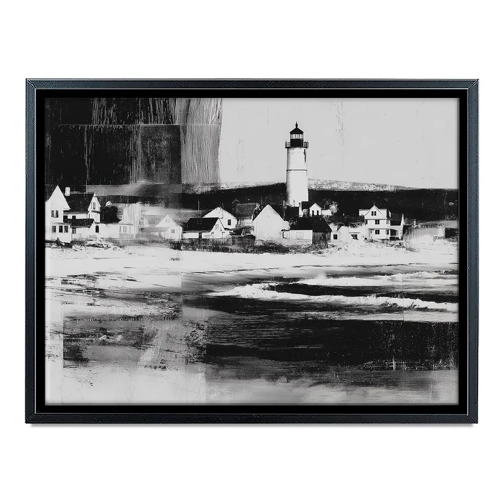 Lighthouse By The Ocean Canvas Print Lighthouse By The Ocean Canvas Print wall art product Chromatic Storm Studio