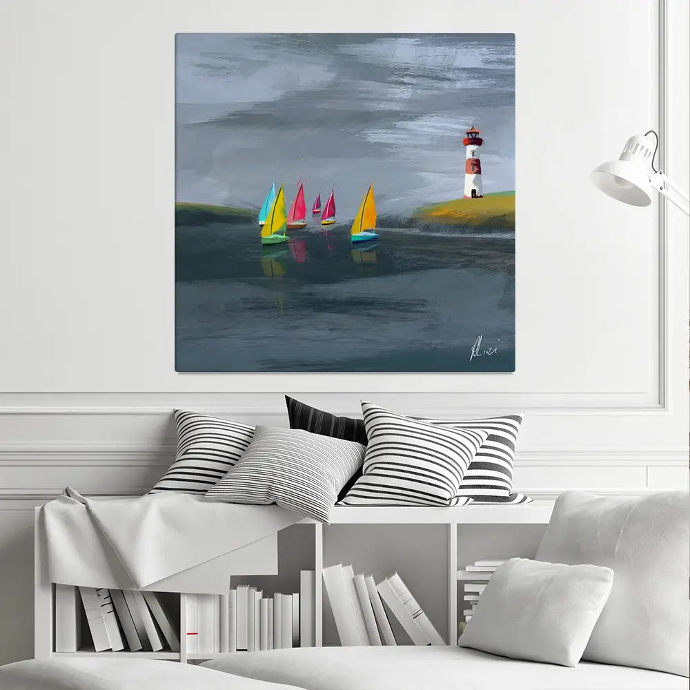 Lighthouse Canvas Print Lighthouse Canvas Print wall art product Aimee Linzi