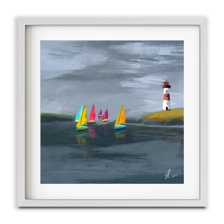 Lighthouse Framed Art Print wall art product Aimee Linzi