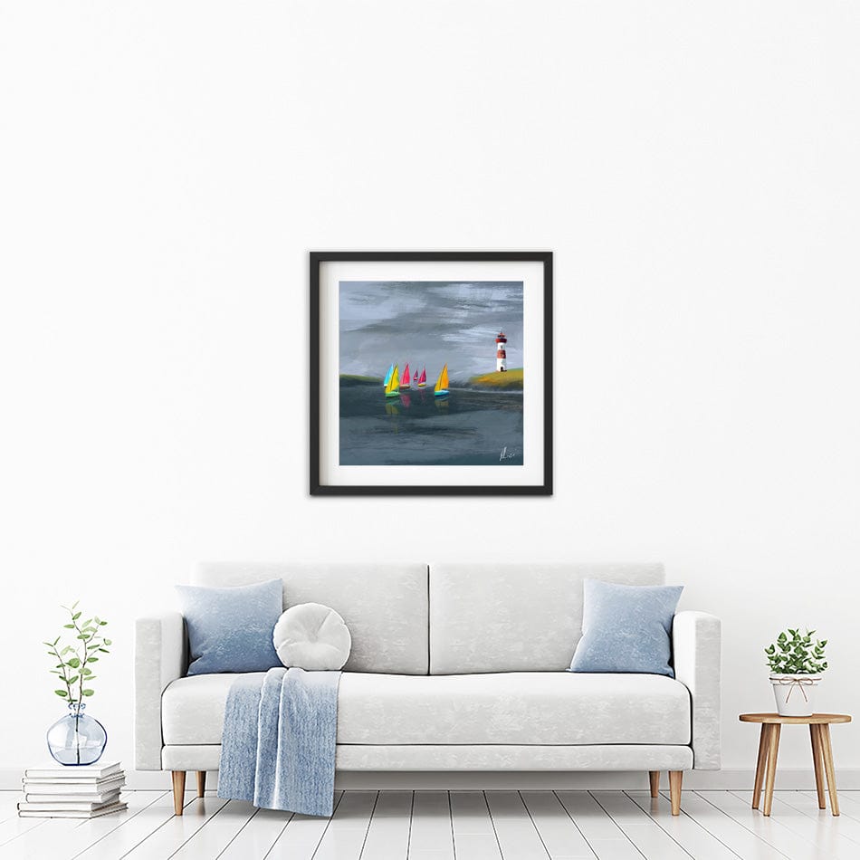 Lighthouse Framed Art Print wall art product Aimee Linzi
