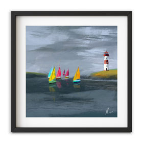 Lighthouse Framed Art Print wall art product Aimee Linzi