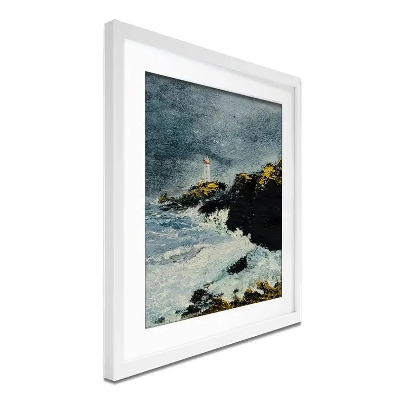 Lighthouse Framed Art Print Lighthouse Framed Art Print wall art product Violeta Allaberdieva