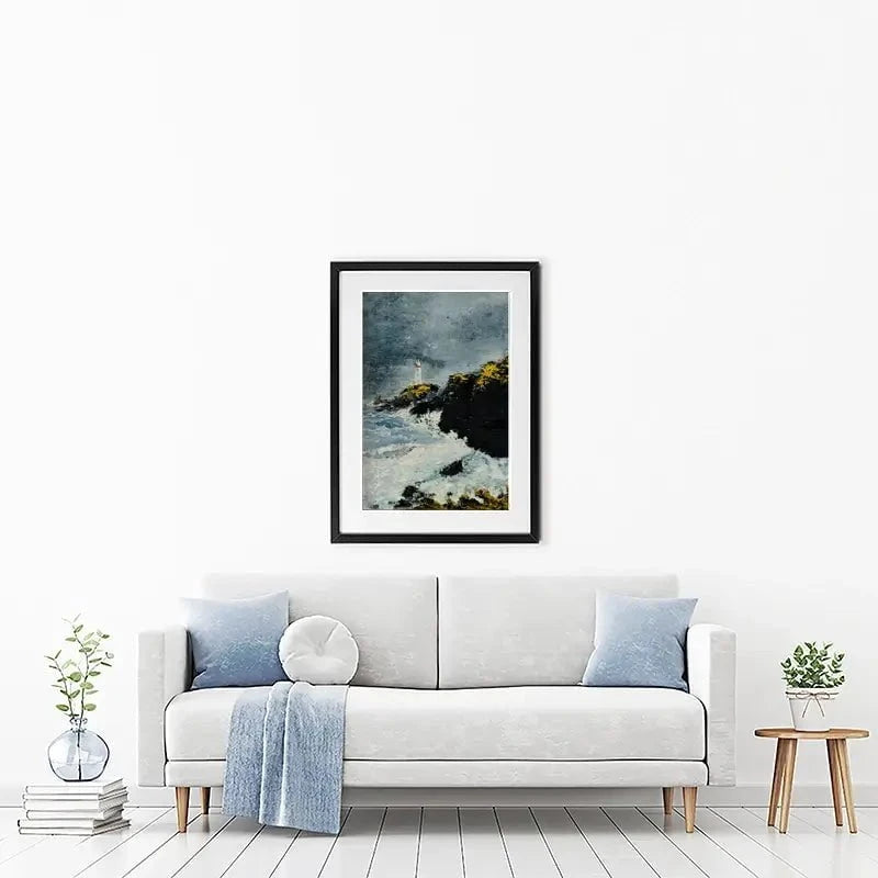 Lighthouse Framed Art Print Lighthouse Framed Art Print wall art product Violeta Allaberdieva