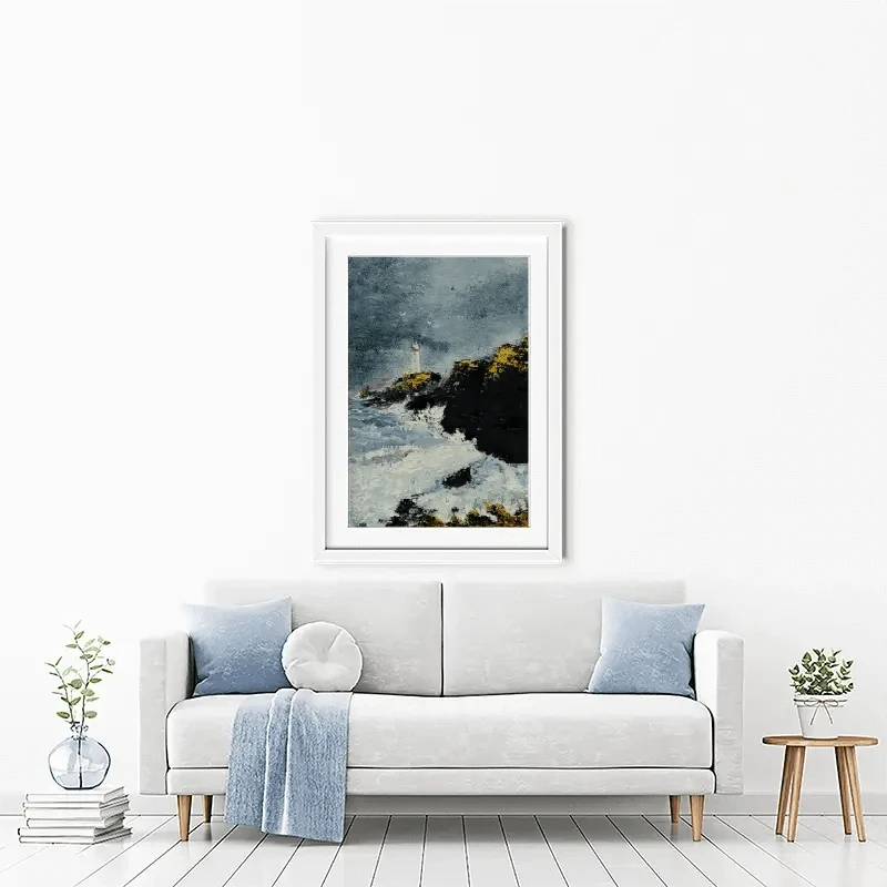 Lighthouse Framed Art Print Lighthouse Framed Art Print wall art product Violeta Allaberdieva